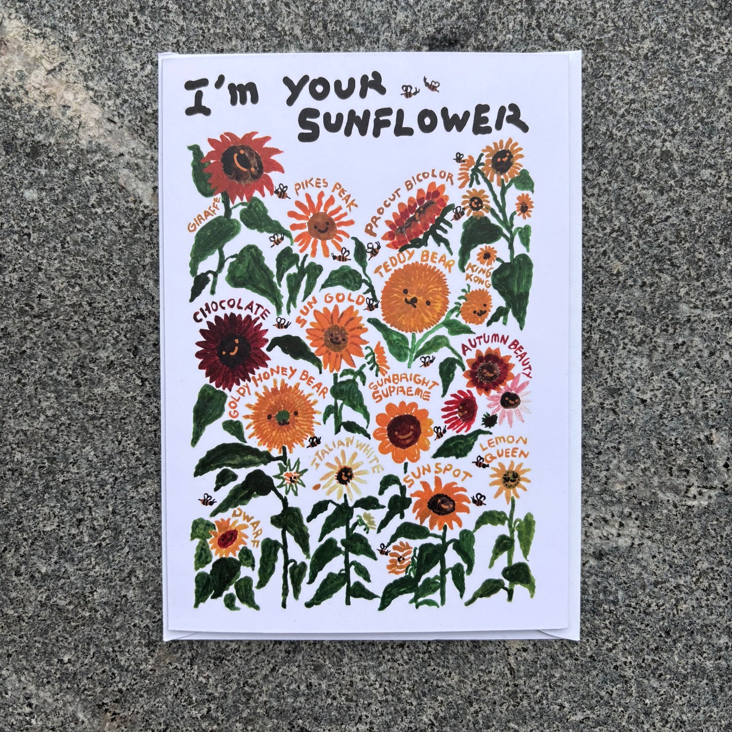 Card : I'm your sunflower
