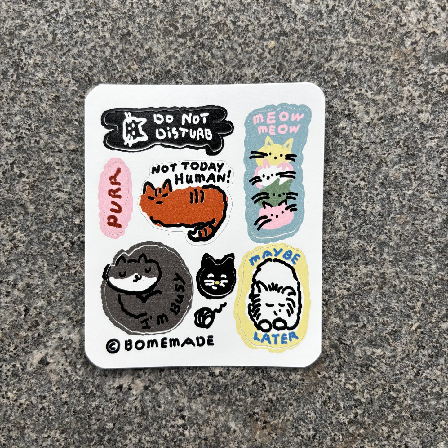 mini Sticker : Not today human