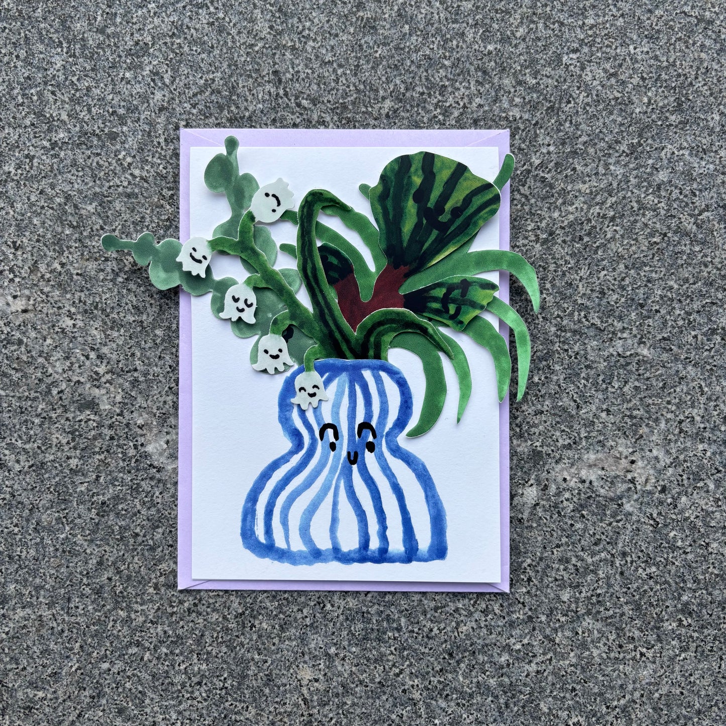 Violet Bouquet Card