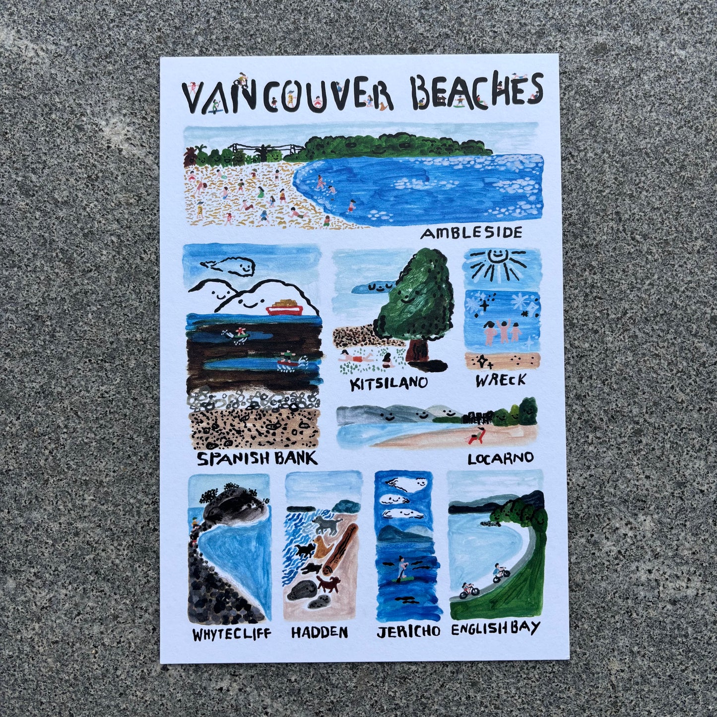 mini Poster : Vancouver Beaches