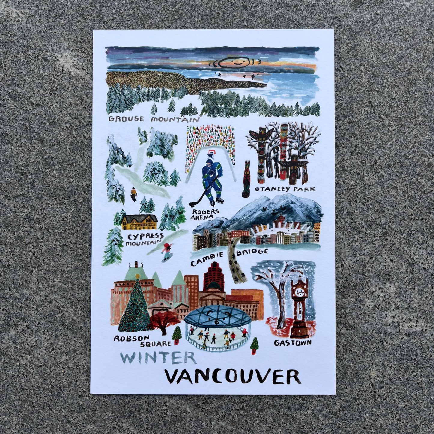 mini Poster : Winter Vancouver
