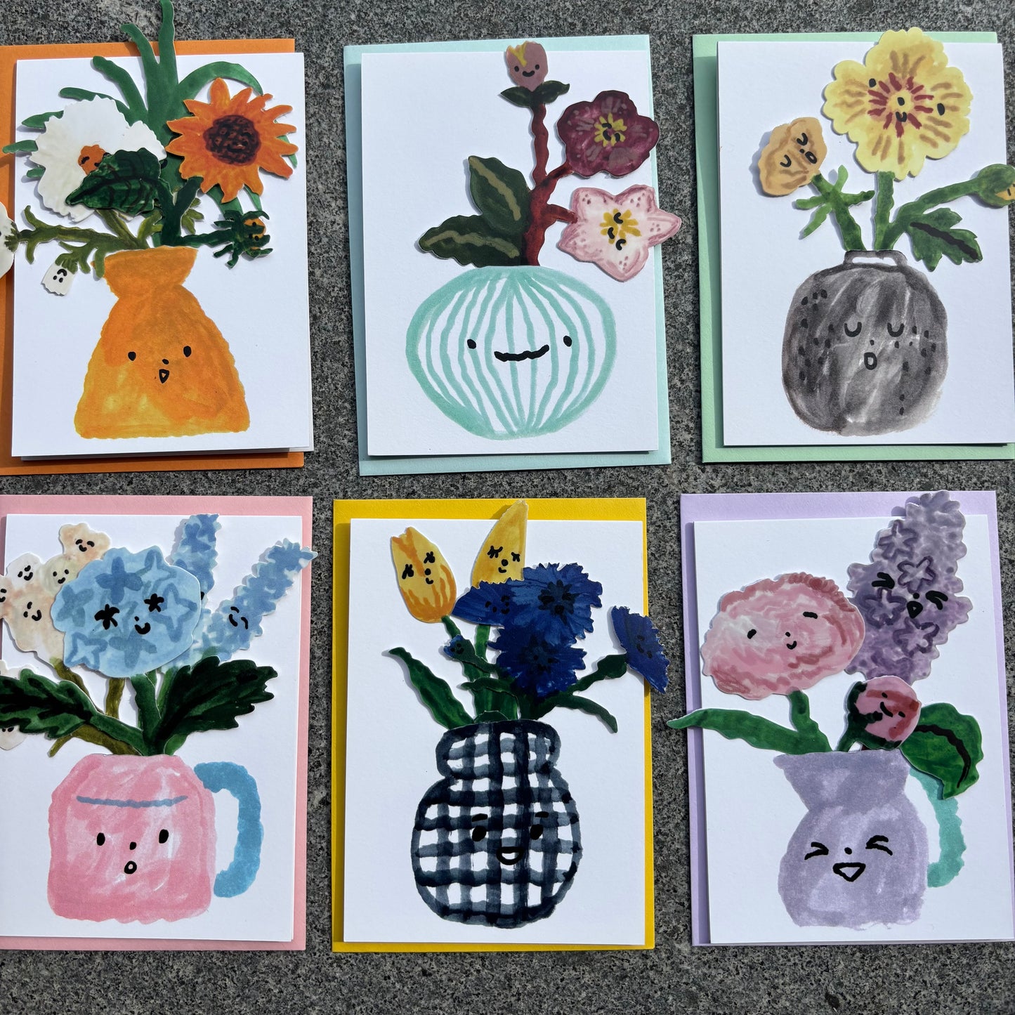 DIY SUMMER Bouquet Card (Set of 6)