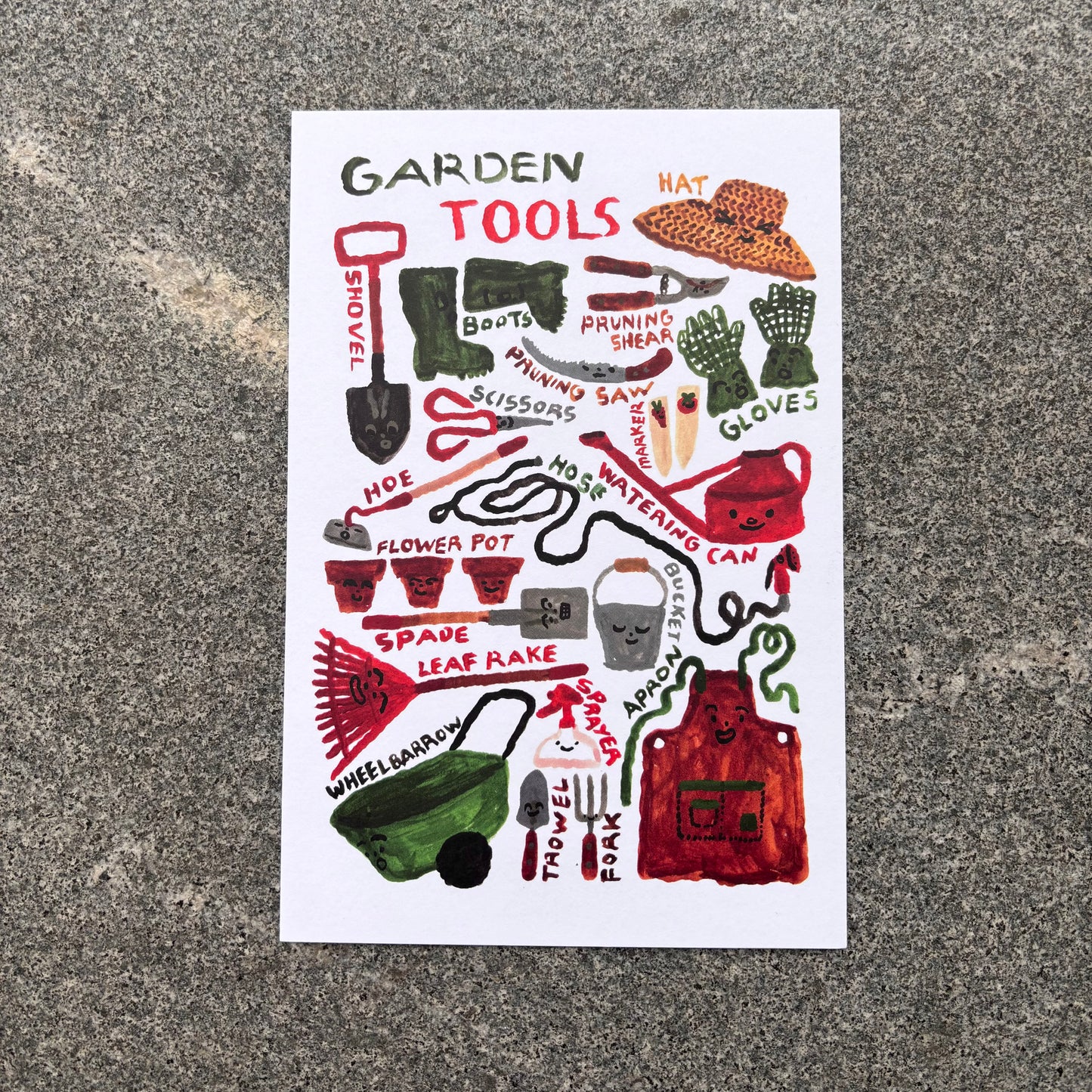 mini Poster : Garden Tools