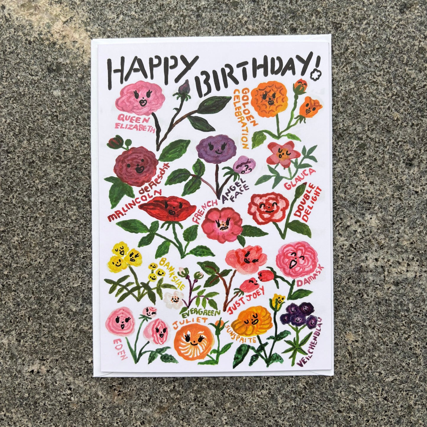 Card : Happy birthday, Rose