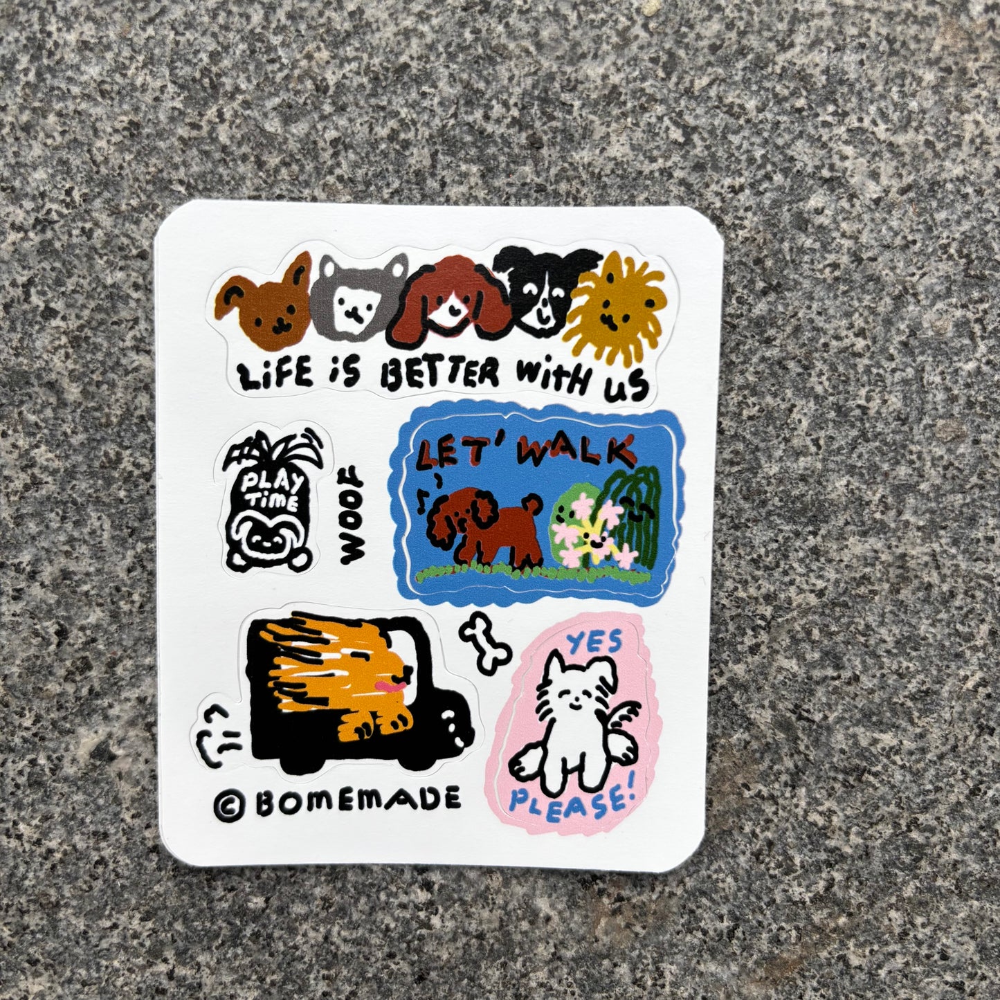 mini Sticker : Woof