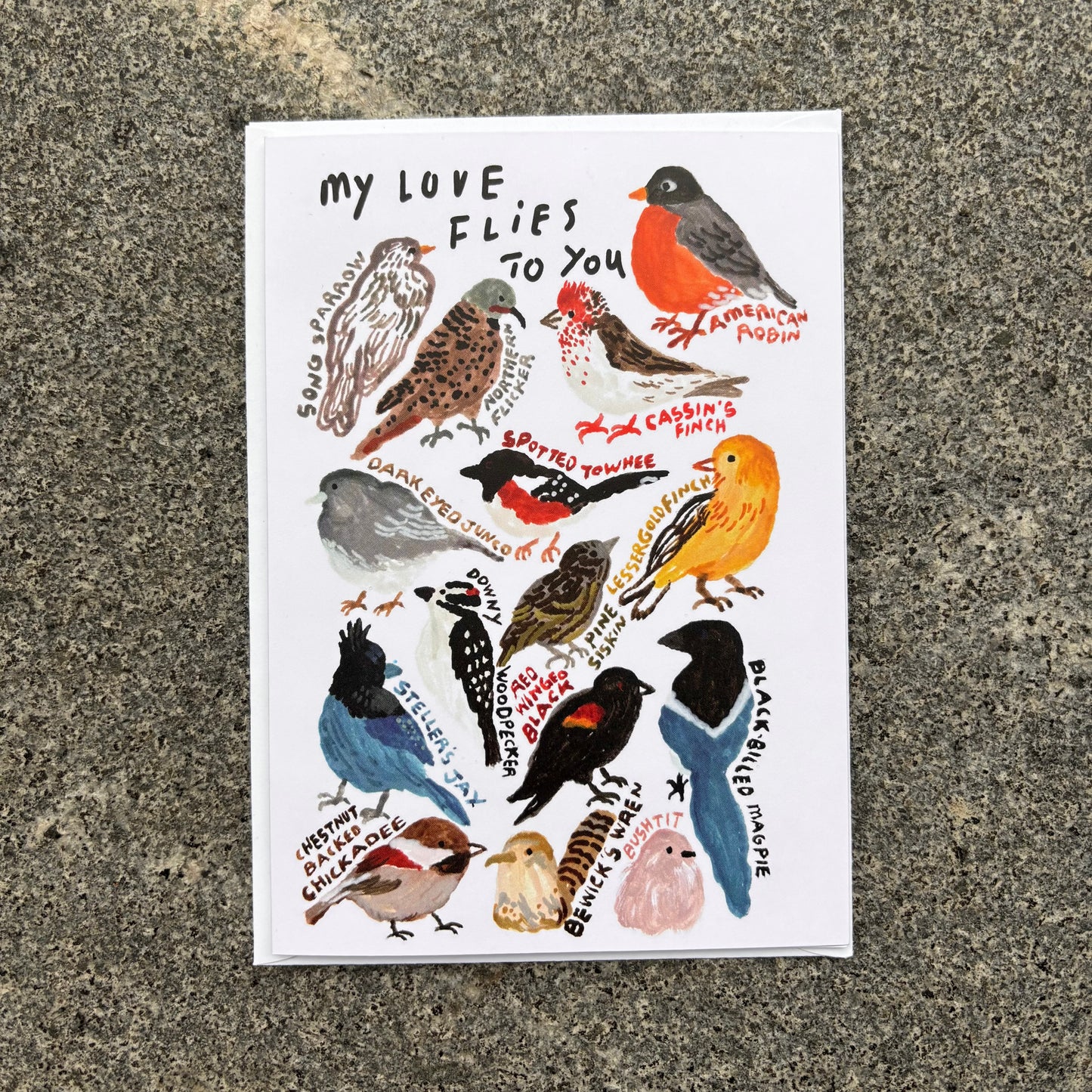 Card : My love flies to you