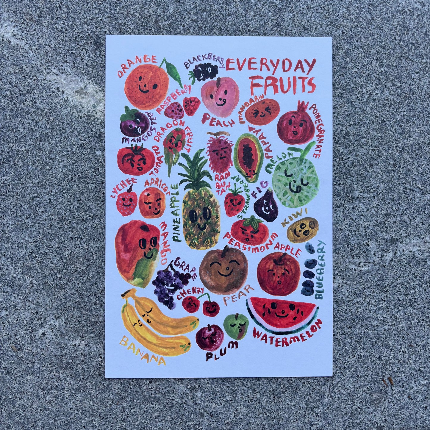 mini Poster : Everyday fruits