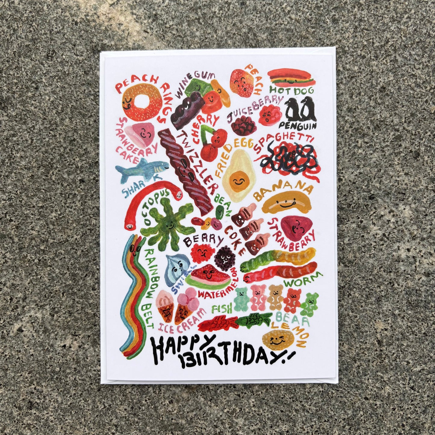 Card : Happy Birthday, Gummies