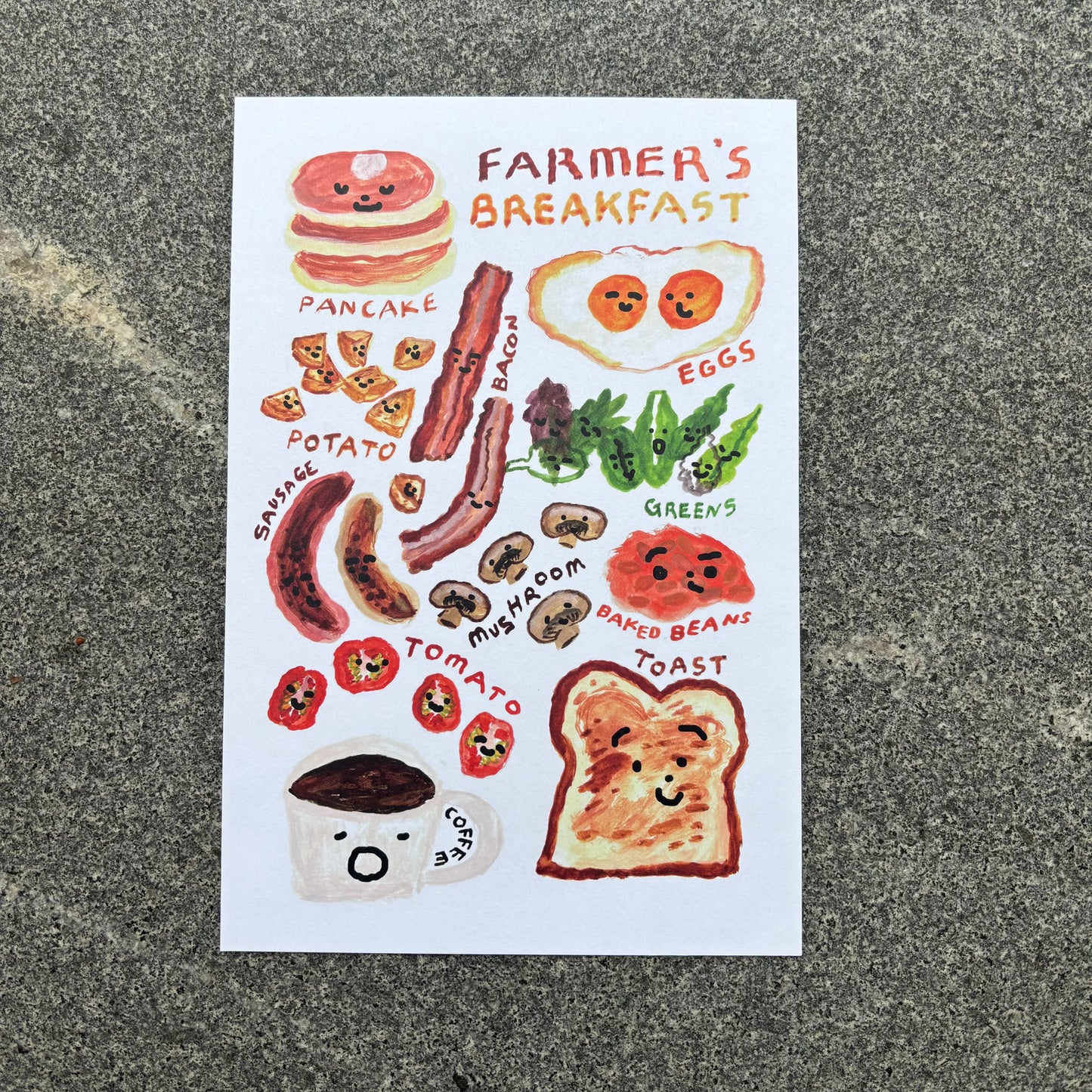 mini Poster : Farmer's Breakfast