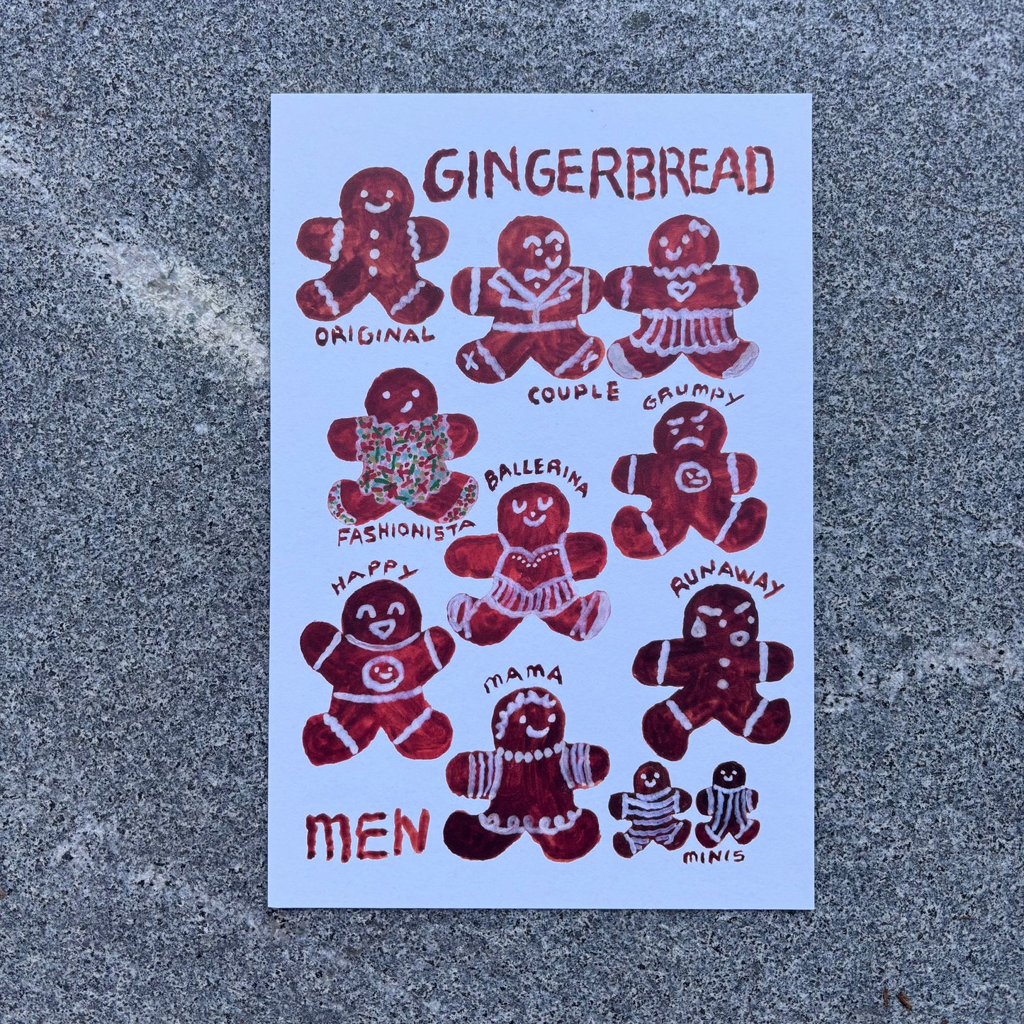 mini Poster : Gingerbread men