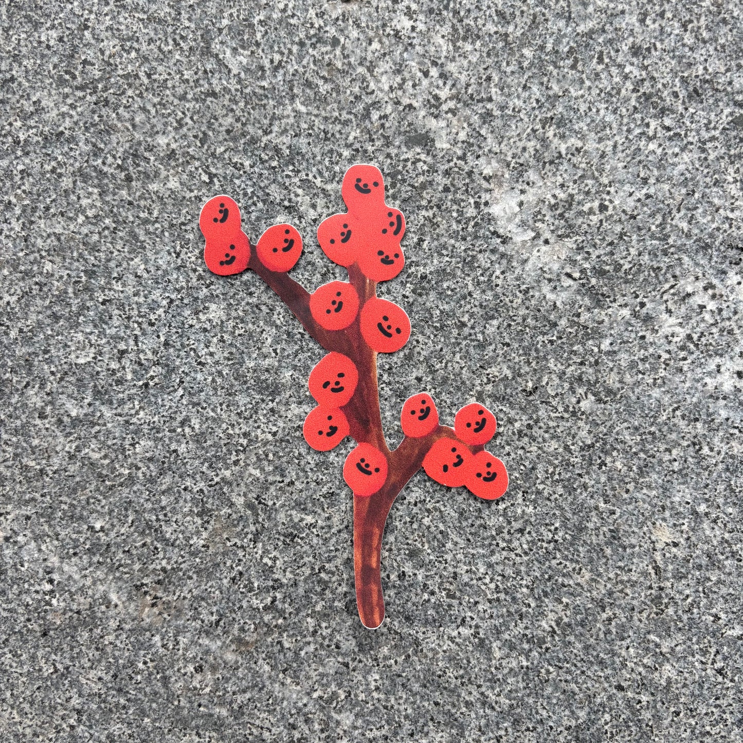 Flower Sticker : Red Berry