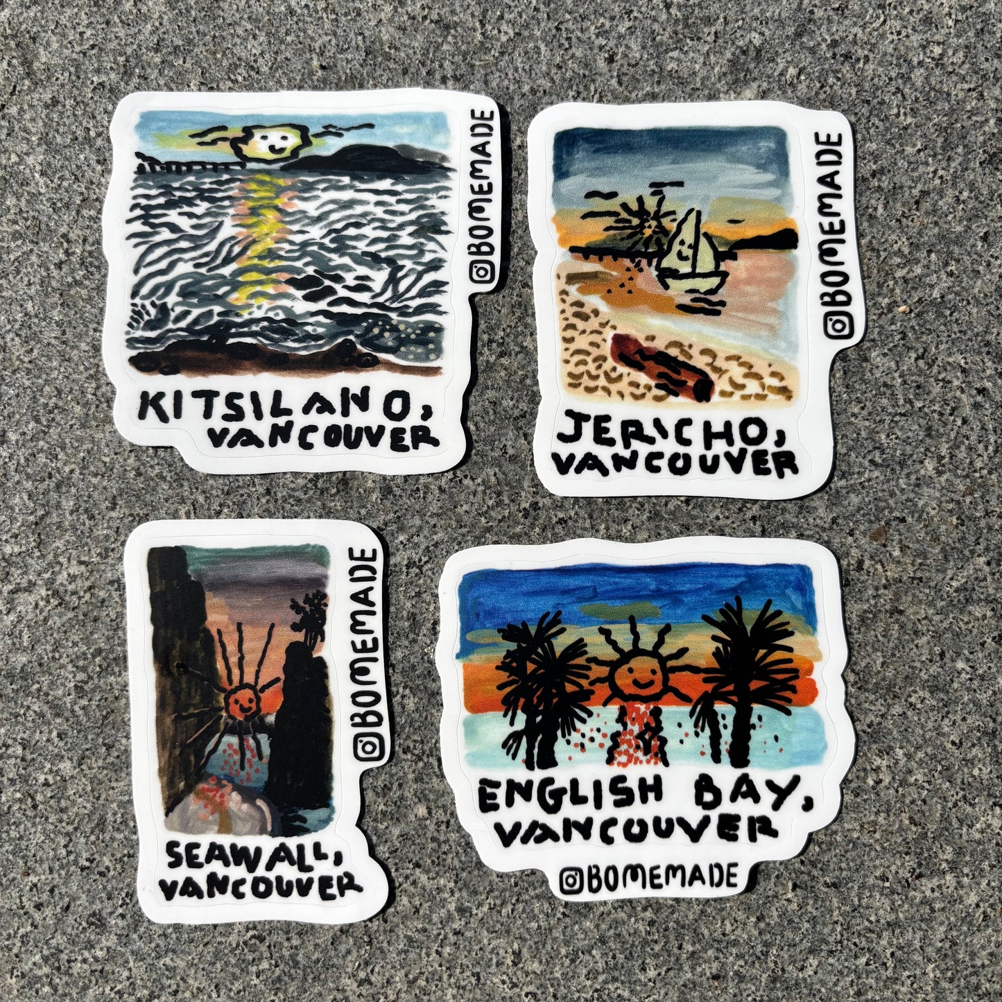 Sticker : Jericho Beach Sunset