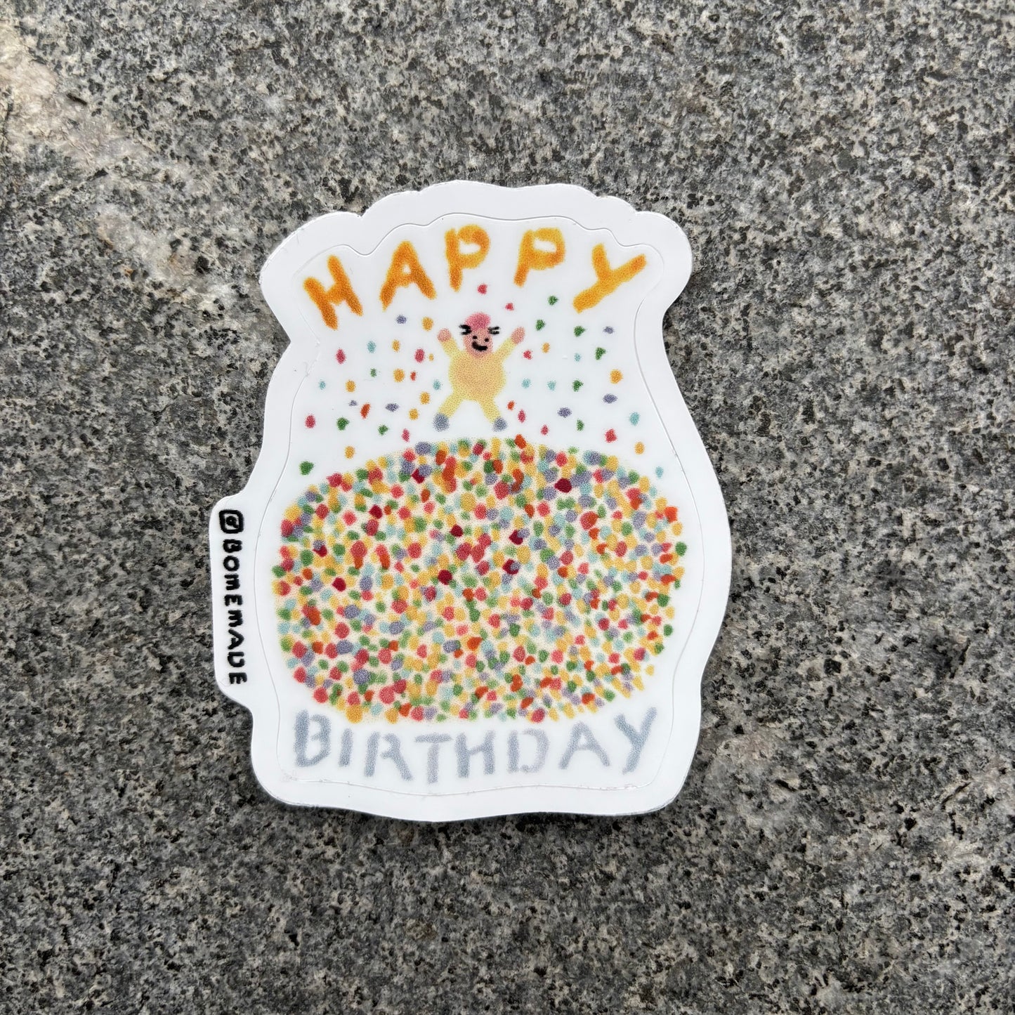 Sticker : Happy Birthday