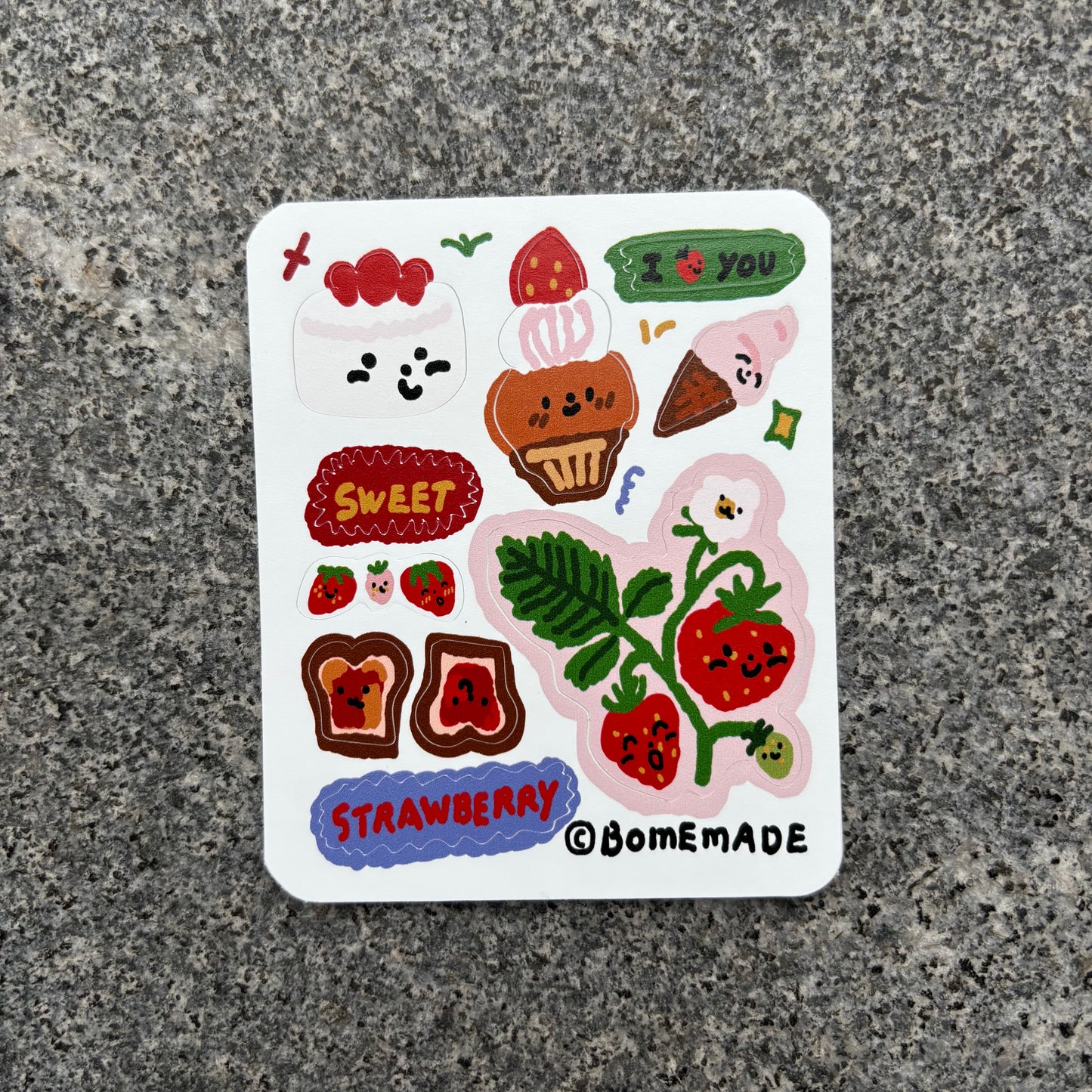 mini Sticker : Strawberry