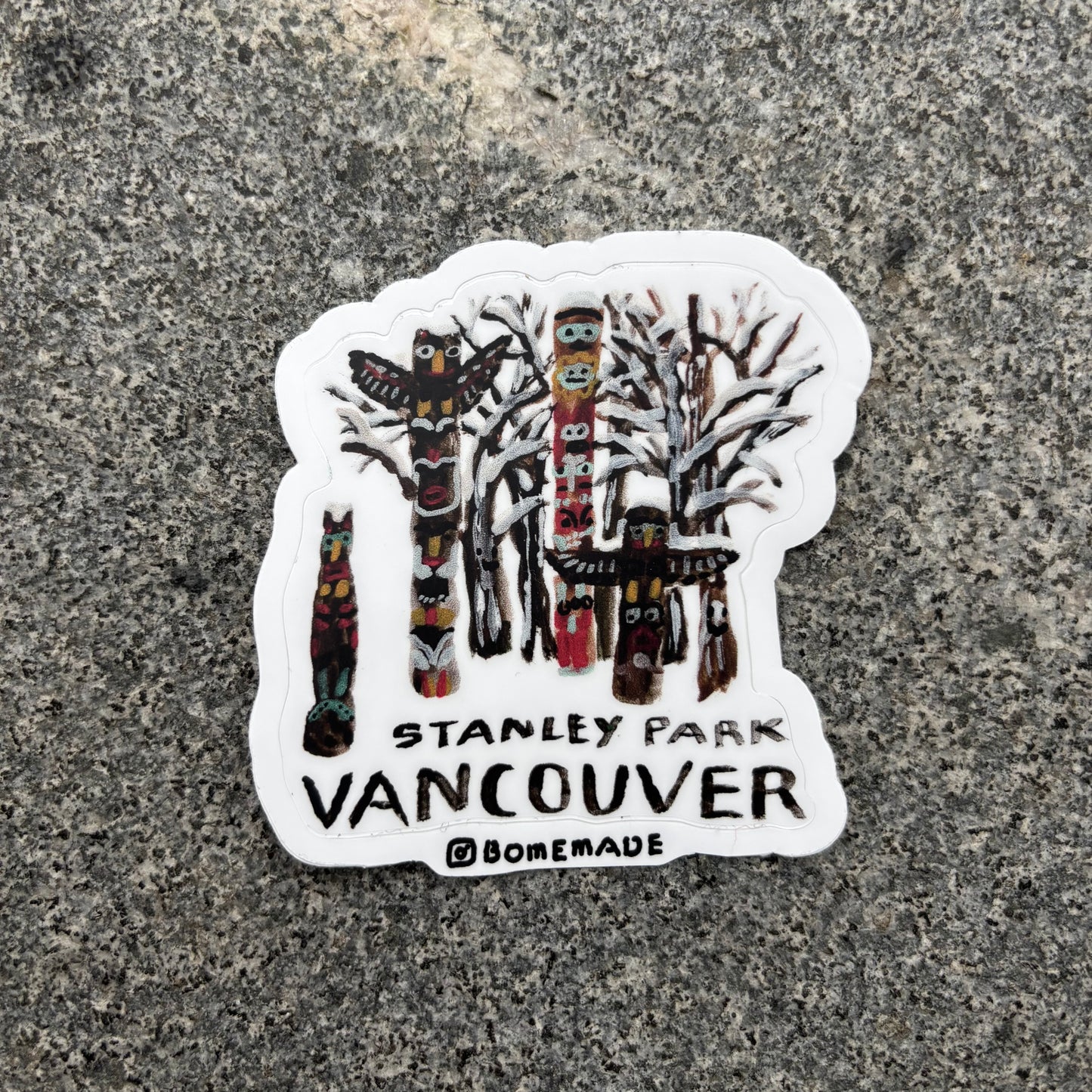 Sticker : Winter Stanley Park