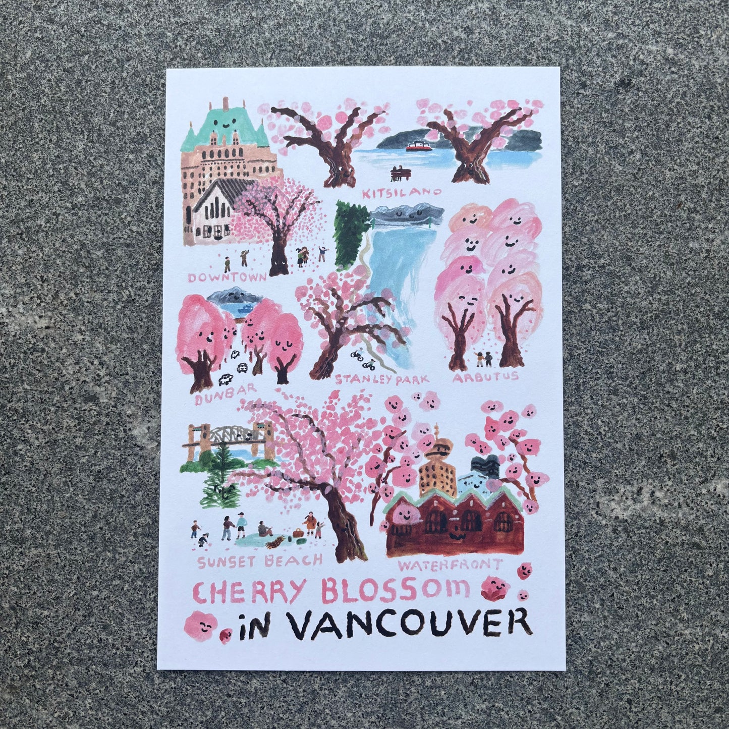 mini Poster : Cherry Blossom Vancouver