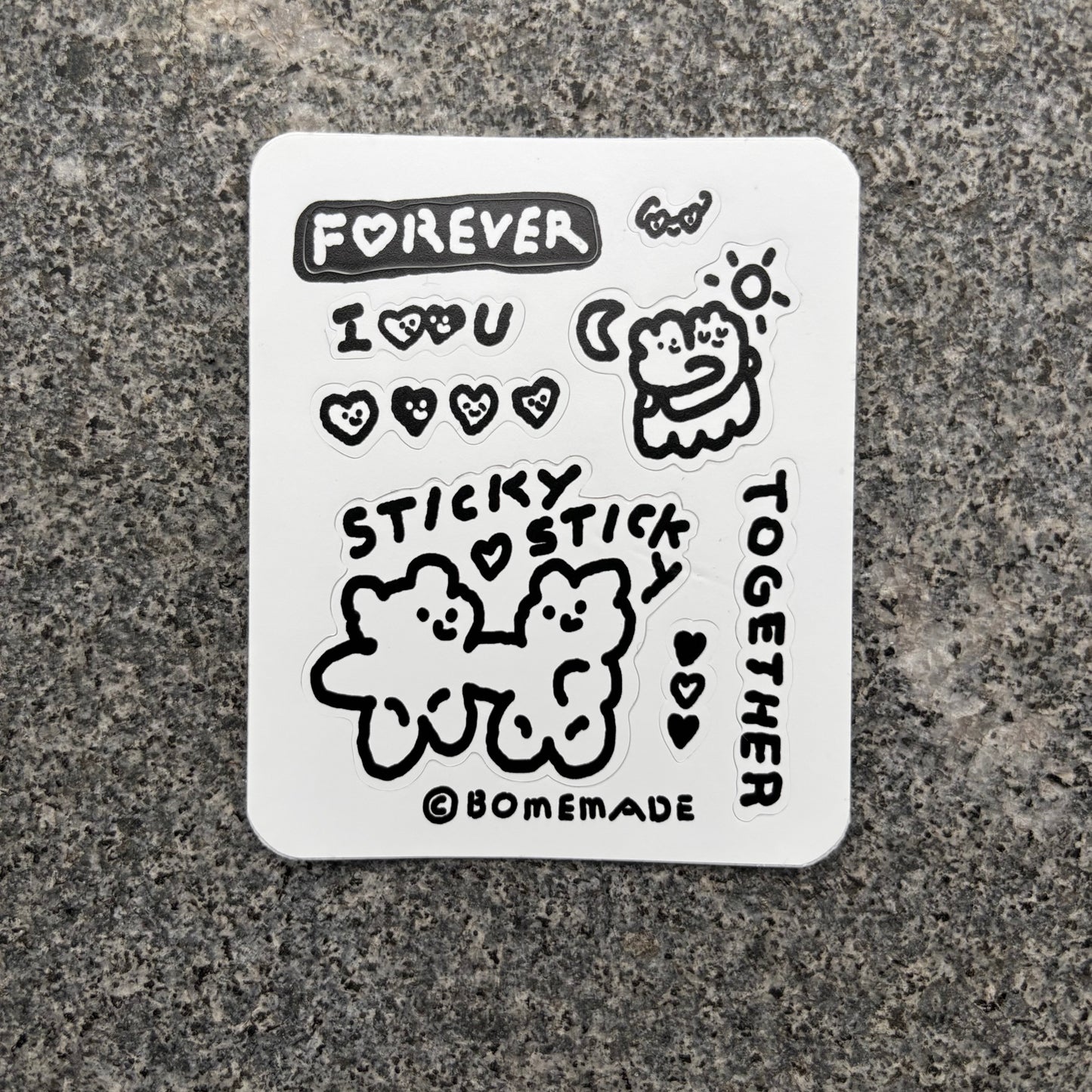 mini Sticker sheet : Sticky Sticky