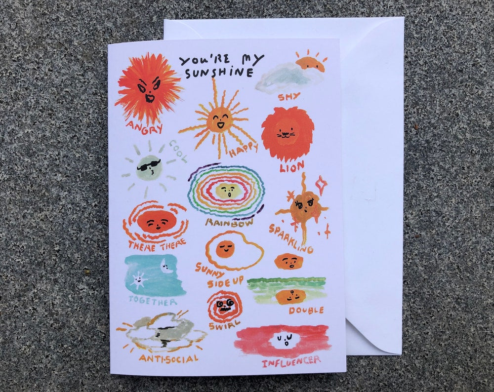 Card : You're my sunshine