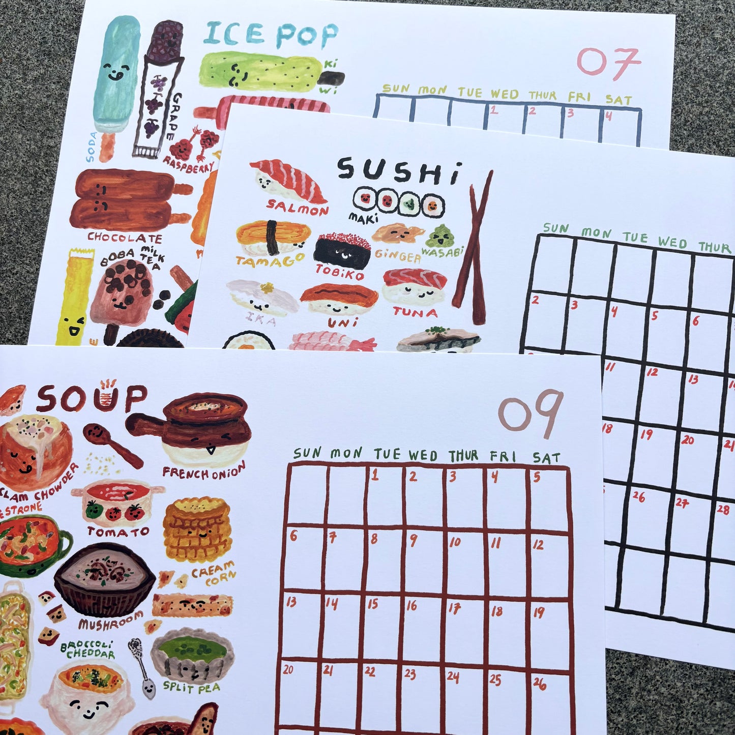 2026 Calendar : Delicious collection