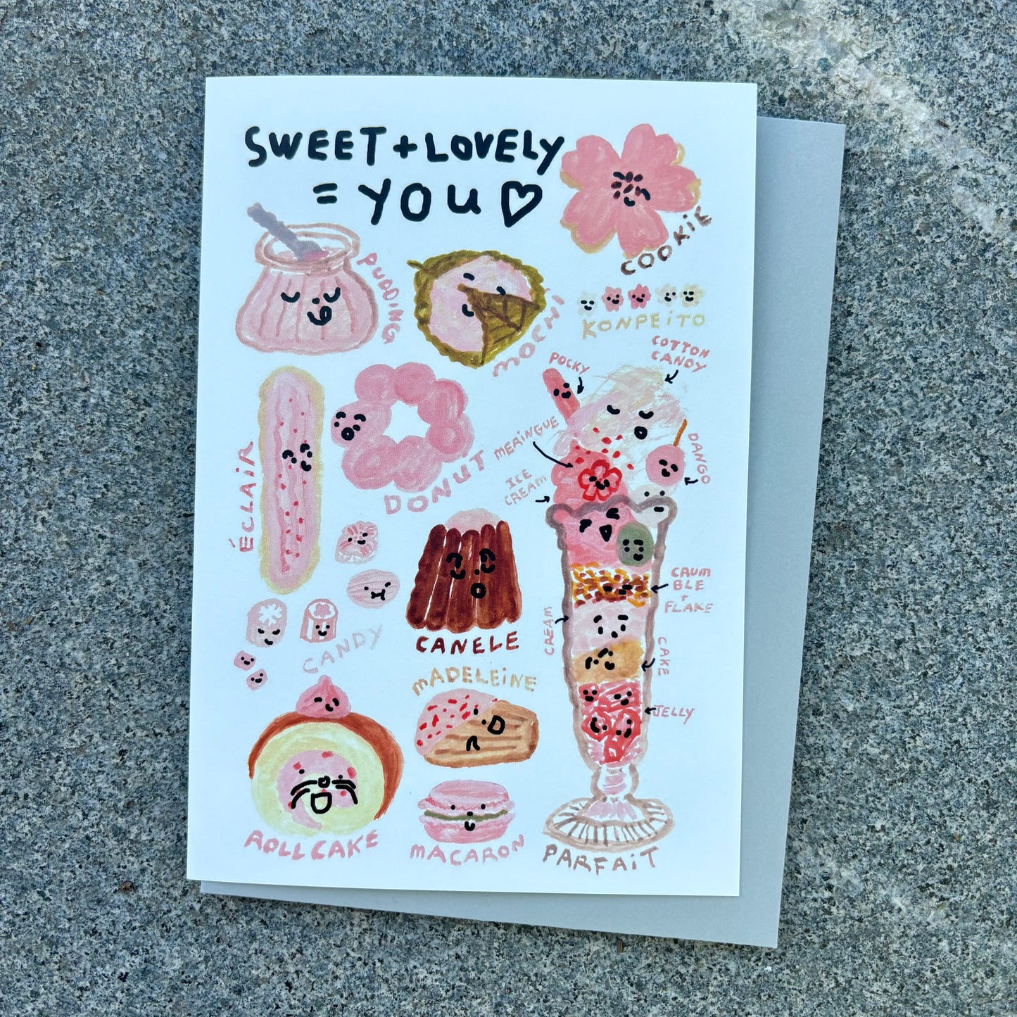 Card : Sweet+Lovely=You