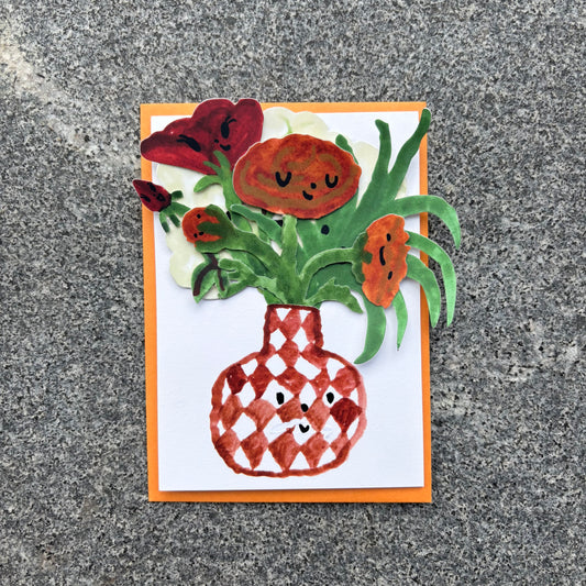 Orange Bouquet Card