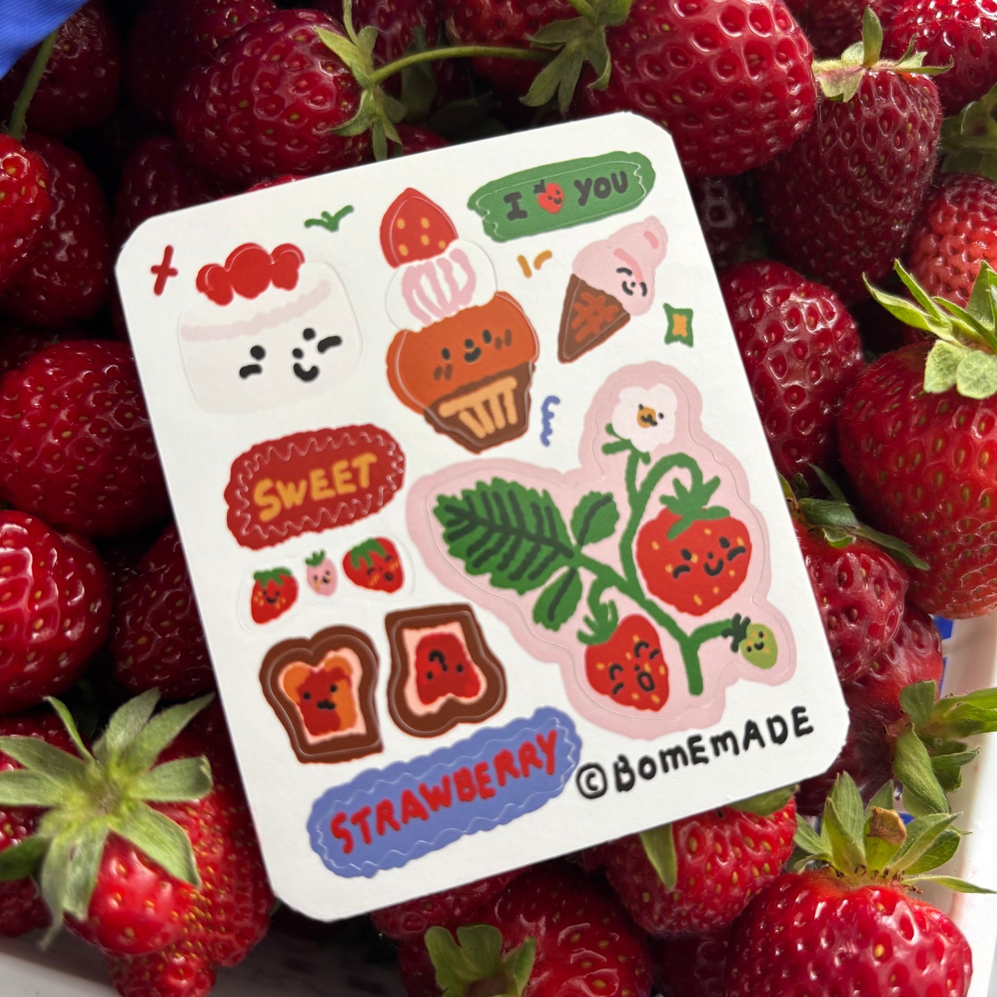 mini Sticker : Strawberry