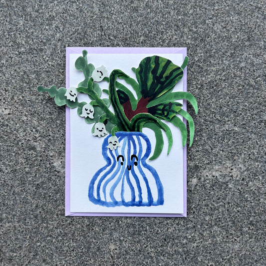 Violet Bouquet Card