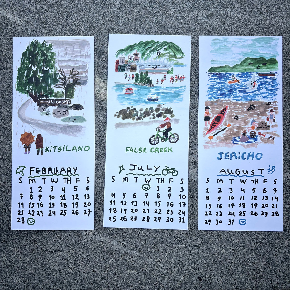 2027 Calendar from Vancouver
