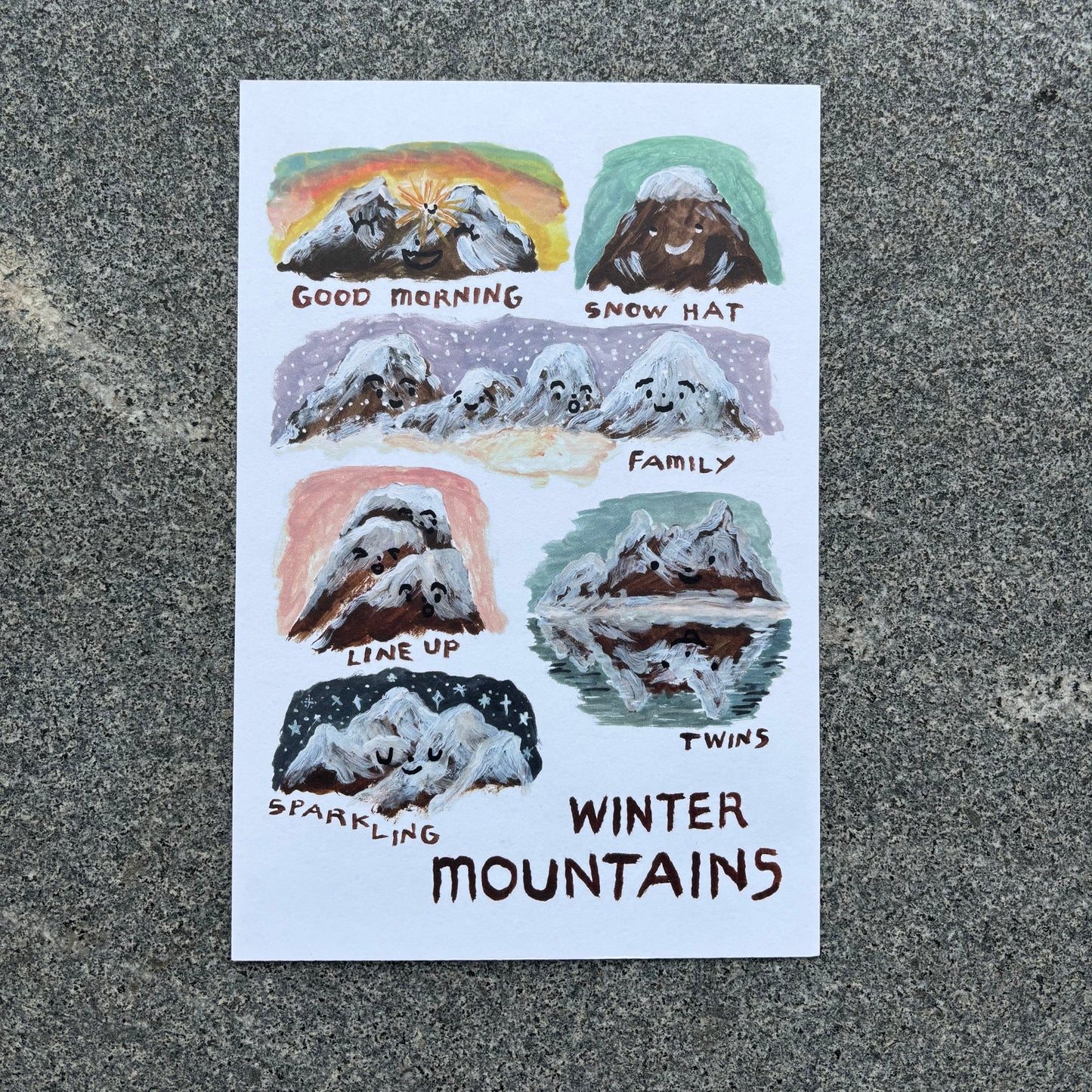 mini Poster : Winter Mountains