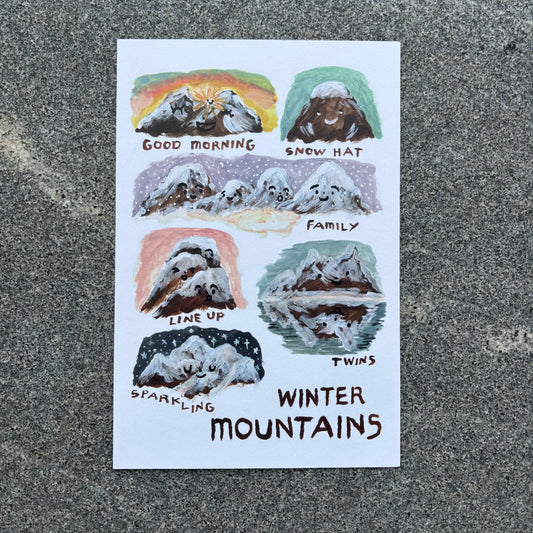 mini Poster : Winter Mountains