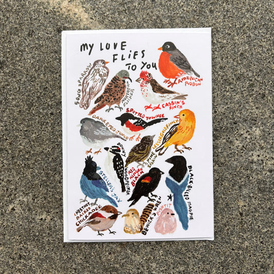 Card : My love flies to you