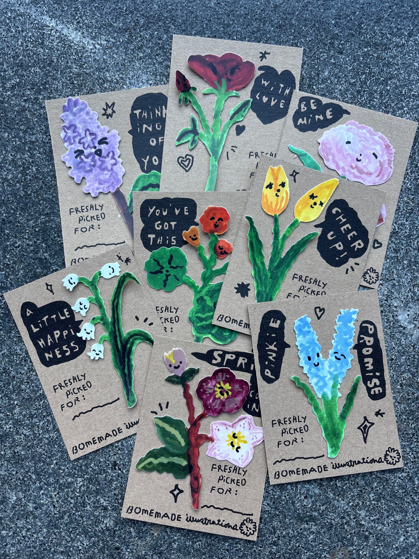 Flower sticker mini Note : Lily of the Valley