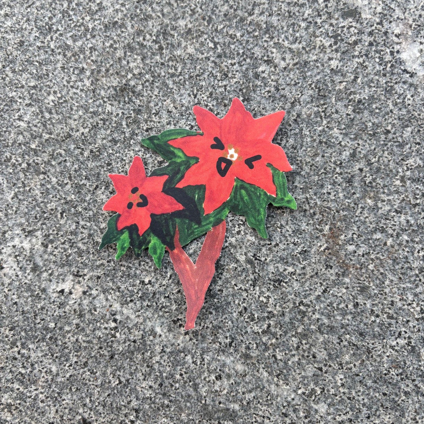 Flower Sticker : poinsettia