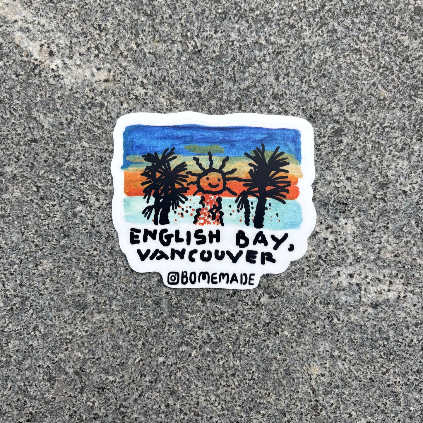 Sticker : English Bay Sunset