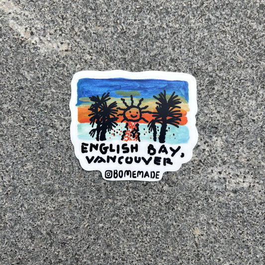 Sticker : English Bay Sunset