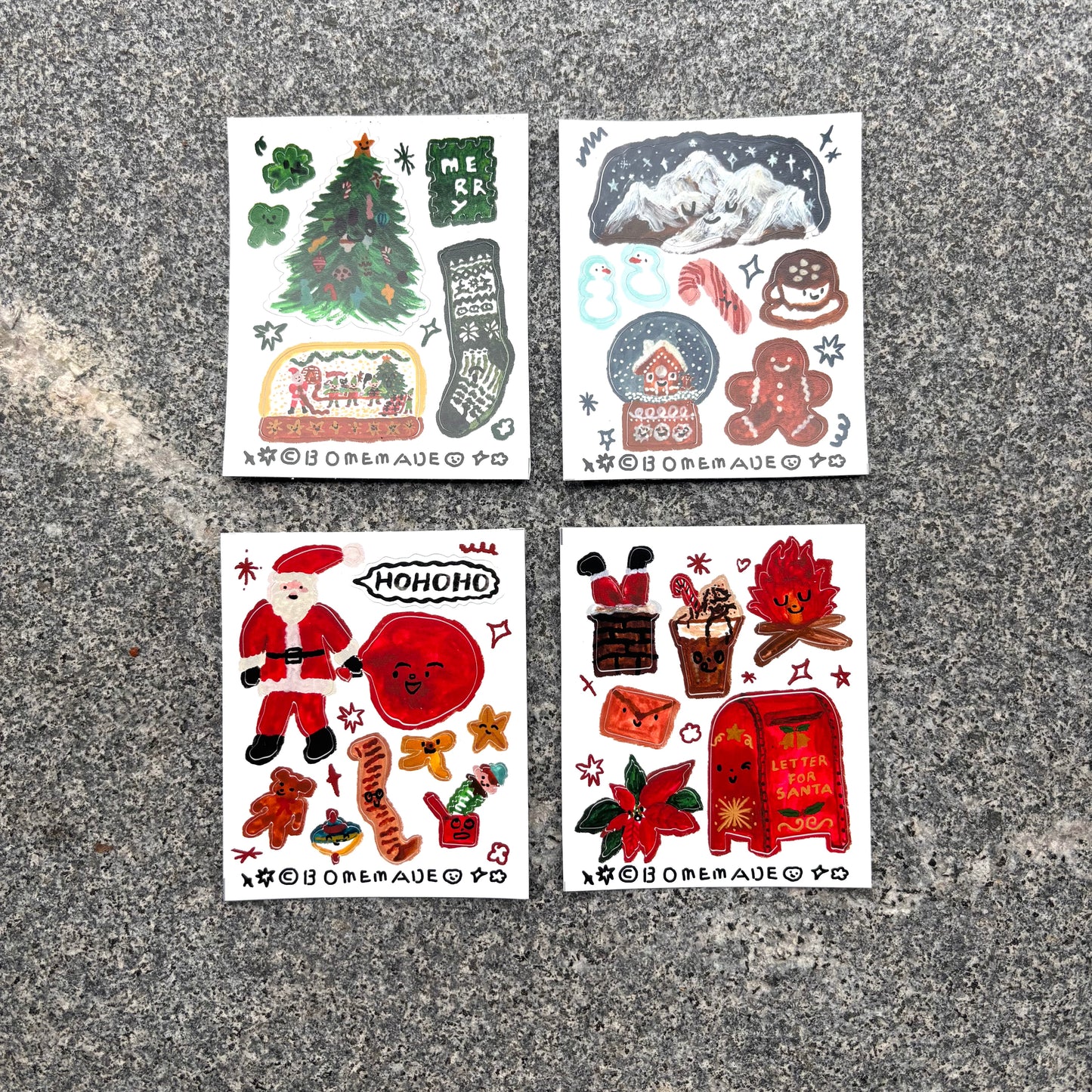 mini Sticker : Winter mountain