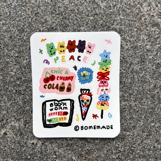 mini Sticker : Bookwarm