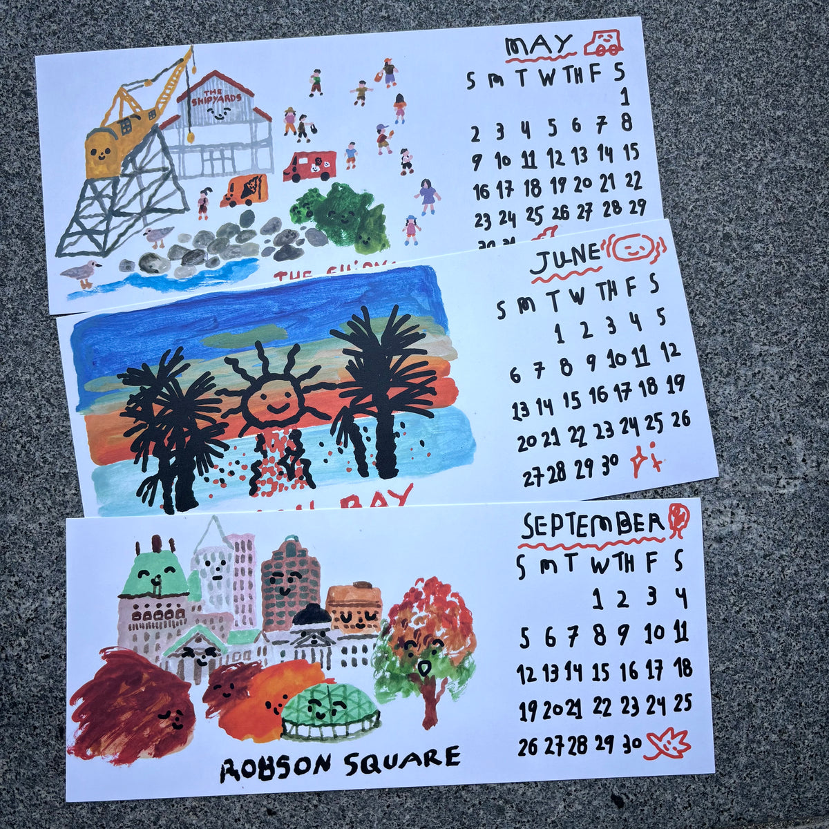 2027 Calendar from Vancouver