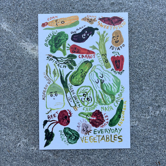 mini Poster : Everyday Vegetables