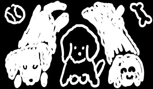 DTF transfer- Dog#5 White