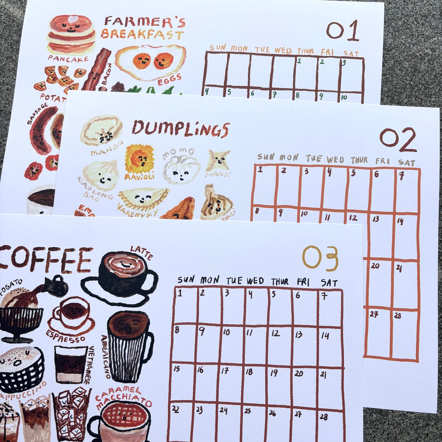 2026 Calendar : Delicious collection