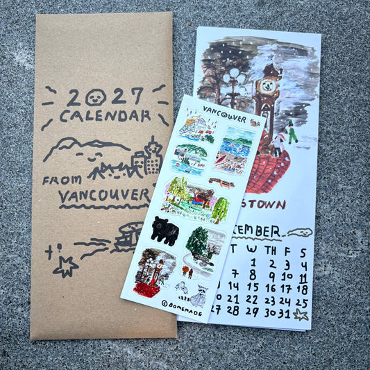 2027 Calendar from Vancouver