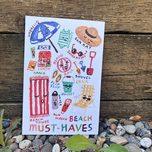 mini Poster : Beach Must haves