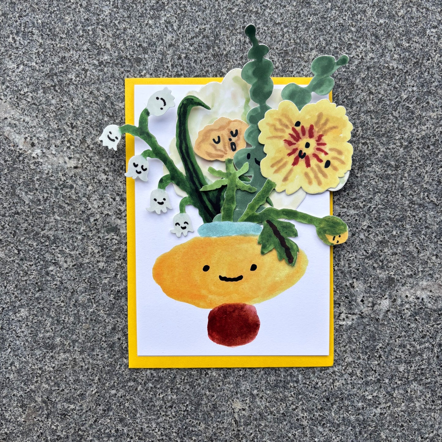 Yellow Bouquet Card
