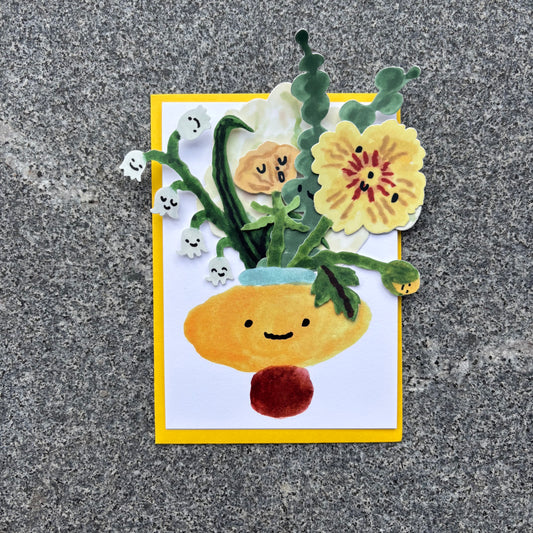 Yellow Bouquet Card