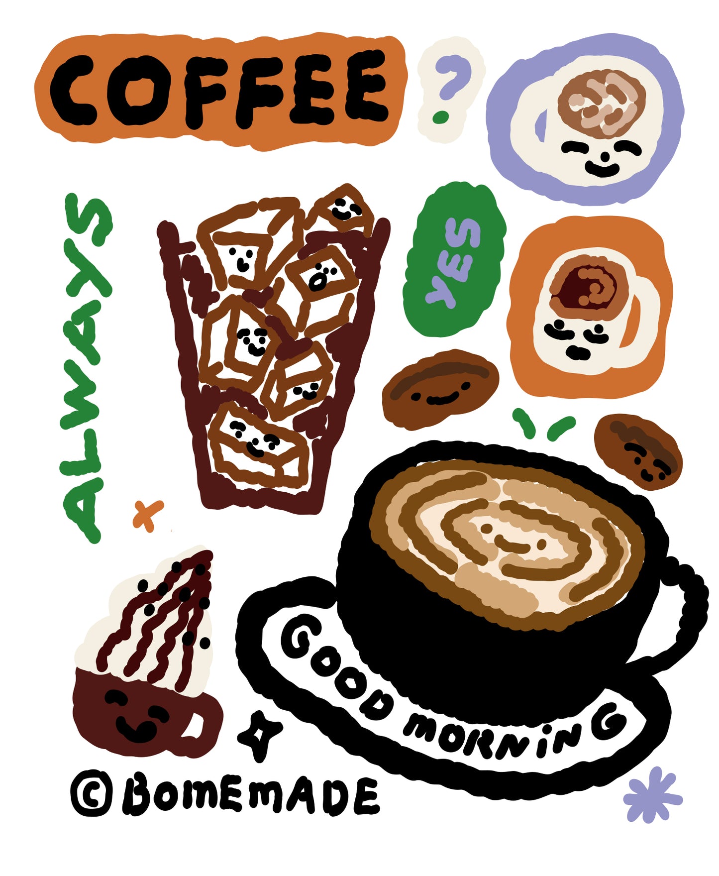 DTF transfer- Coffee