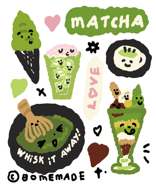 DTF transfer- Matcha