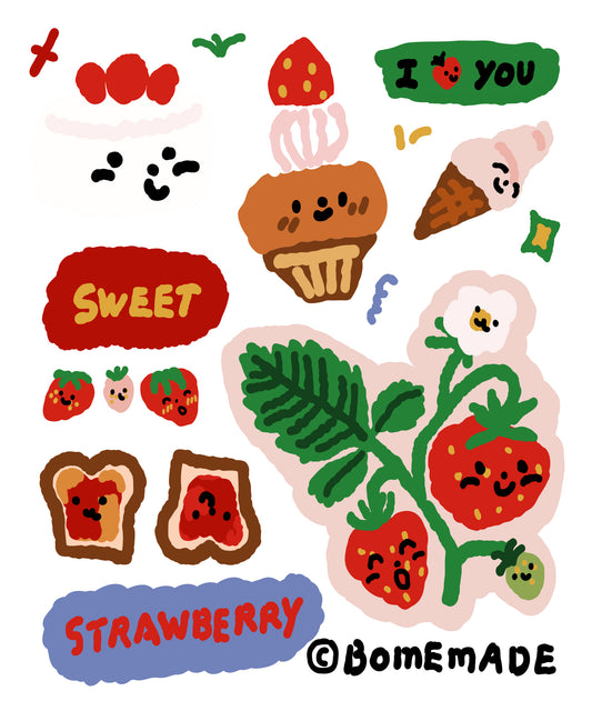 DTF transfer- Strawberry