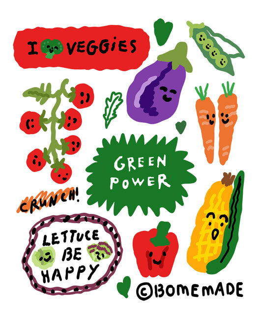 DTF transfer- Veggies